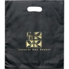 Promotional Rose™- Frosted Brite Die Cut Handle - Foil Print Black FP21FRD1518