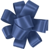 Promotional 1 Badge Satin Bow - Foil Print Royal Blue FP50BOW0104