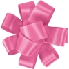Promotional 1 Badge Satin Bow - Foil Print Pink FP50BOW0104