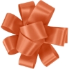 Promotional 1 Badge Satin Bow - Foil Print Orange FP50BOW0104