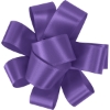 Promotional 1 Badge Satin Bow - Foil Print Purple FP50BOW0104