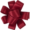 Promotional 1 Badge Satin Bow - Foil Print Red FP50BOW0104