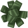Promotional 1 Badge Satin Bow - Foil Print Hunter Green FP50BOW0104