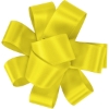 Promotional 1 Badge Satin Bow - Foil Print Yellow FP50BOW0104