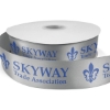 Custom 1½ Bridal Satin Ribbon - 50yd Roll - Foil Print with Logo FP50BRR1550
