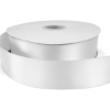 Promotional 1½ Bridal Satin Ribbon - 50yd Roll - Foil Print White FP50BRR1550