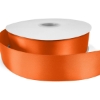 Promotional 1½ Bridal Satin Ribbon - 50yd Roll - Foil Print Orange FP50BRR1550