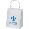 Promotional Pup - White Shopper - Flexo Ink Print with Logo FX10WHS0508