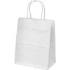 Promotional Mini - White Shopper - Flexo Ink Print Kraft White FX10WHS0810