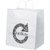 Promotional Brute - White Shopper - Flexo Ink Print Kraft White FX10WHS1415