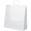 Promotional Duke - White Shopper - Flexo Ink Print Kraft White FX10WHS1818
