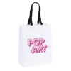 Promotional Cedar - Woven Handle White Eurotote - Flexo Ink Print White With Black Handles FX10WOH1013