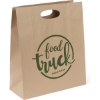 Promotional Karen - Eco Die Cut Shoppers - Flexo Ink Print Eco Kraft Brown FX11ECD1214