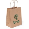 Promotional Eco Mini - Kraft-Brown Shopper - Flexo Ink Print Kraft Brown FX11ECS0810
