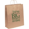 Promotional Eco Stephanie - Kraft-Brown Shopper - Flexo Ink Print Kraft Brown FX11ECS1619