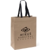 Promotional Eco Cedar - Woven Handle Eurotote- Flexo Ink Print Kraft Brown Black FX11WOH1013