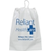 Promotional Cotton Draw Bag - 12W x 16H x 4 - Flexo Ink Print White FX20COD1216