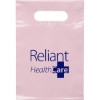 Promotional Die Cut Handle Bag - 7W x 10 1/2H - Flexo Ink Print Pink FX20DIC0710