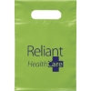 Promotional Die Cut Handle Bag - 7W x 10 1/2H - Flexo Ink Print Lime Green FX20DIC0710