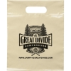Promotional Die Cut Handle Bag - 9 1/2W x 12H - Flexo Ink Print Buff Brown FX20DIC0912
