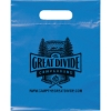 Promotional Die Cut Handle Bag - 9 1/2W x 12H - Flexo Ink Print Brite Blue FX20DIC0912