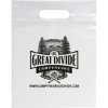 Promotional Die Cut Handle Bag - 9 1/2W x 12H - Flexo Ink Print Clear FX20DIC0912