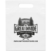 Promotional Die Cut Handle Bag - 9 1/2W x 12H - Flexo Ink Print White FX20DIC0912