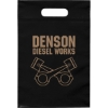Promotional Die Cut Handle Bag - 9 1/2W x 14H - Flexo Ink Print Black FX20DIC0914