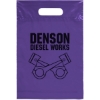 Promotional Die Cut Handle Bag - 9 1/2W x 14H - Flexo Ink Print Grape Purple FX20DIC0914