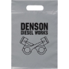 Promotional Die Cut Handle Bag - 9 1/2W x 14H - Flexo Ink Print Gray FX20DIC0914