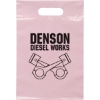 Promotional Die Cut Handle Bag - 9 1/2W x 14H - Flexo Ink Print Pink FX20DIC0914