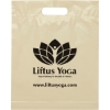 Promotional Die Cut Handle Bag - 12W x 15H x 3 - Flexo Ink Print Buff Brown FX20DIC1215
