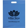 Promotional Die Cut Handle Bag - 12W x 15H x 3 - Flexo Ink Print Brite Blue FX20DIC1215