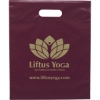 Promotional Die Cut Handle Bag - 12W x 15H x 3 - Flexo Ink Print Burgundy Red FX20DIC1215
