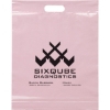 Promotional Die Cut Handle Bag - 15W x 19H x 3 - Flexo Ink Print Pink FX20DIC1519