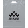 Promotional Die Cut Handle Bag - 15W x 19H x 3 - Flexo Ink Print Gray FX20DIC1519