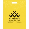 Promotional Die Cut Handle Bag - 15W x 19H x 3 - Flexo Ink Print Yellow FX20DIC1519