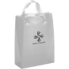 Promotional Apollo - Frosted Brite Shopper - Flexo Ink Print Silver FX21FRB0810