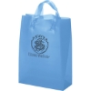 Promotional Zeus - Frosted Brite Shopper - Flexo Ink Print Blue FX21FRB1013