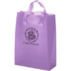 Promotional Zeus - Frosted Brite Shopper - Flexo Ink Print Lavender Purple FX21FRB1013