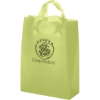 Promotional Zeus - Frosted Brite Shopper - Flexo Ink Print Lime Green FX21FRB1013