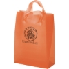 Promotional Zeus - Frosted Brite Shopper - Flexo Ink Print Tangerine Orange FX21FRB1013