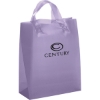 Promotional Hercules - Frosted Brite Shopper - Flexo Ink Print Lavender Purple FX21FRB1317