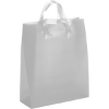 Promotional Hercules - Frosted Brite Shopper - Flexo Ink Print Silver FX21FRB1317