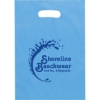 Promotional Aster™- Frosted Brite Die Cut Handle - Flexo Ink Print with Logo FX21FRD0914