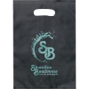 Promotional Aster™- Frosted Brite Die Cut Handle - Flexo Ink Print Black FX21FRD0914