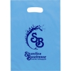 Promotional Aster™- Frosted Brite Die Cut Handle - Flexo Ink Print Blue FX21FRD0914