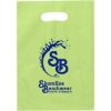 Promotional Aster™- Frosted Brite Die Cut Handle - Flexo Ink Print Lime Green FX21FRD0914