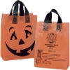 Promotional Pumpkin Frosted Shopper - Flexo Ink Print Orange Black FX21FRP1013