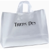 Promotional Saturn - Frosted Shopper - Flexo Ink Print Frosted Clear FX21FRS1612